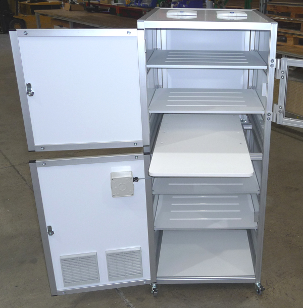 Component Trolley -Shelving, tops, filters and doors